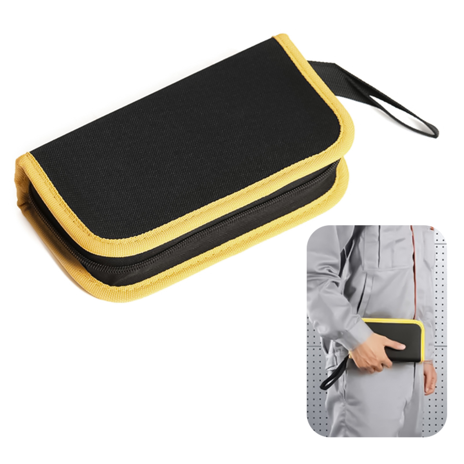 Leatherworking Items - กระเป๋าเครื่องมือซ่อมแซมอเนกประสงค์ผ้าใบอ๊อกซ์ฟอร์ด ใส่สกรู ตะปู อุปกรณ์ฮาร์ดแวร์ กระเป๋าใส่หัวแร้ง กระเป๋าพกพาสำหรับเดินทาง