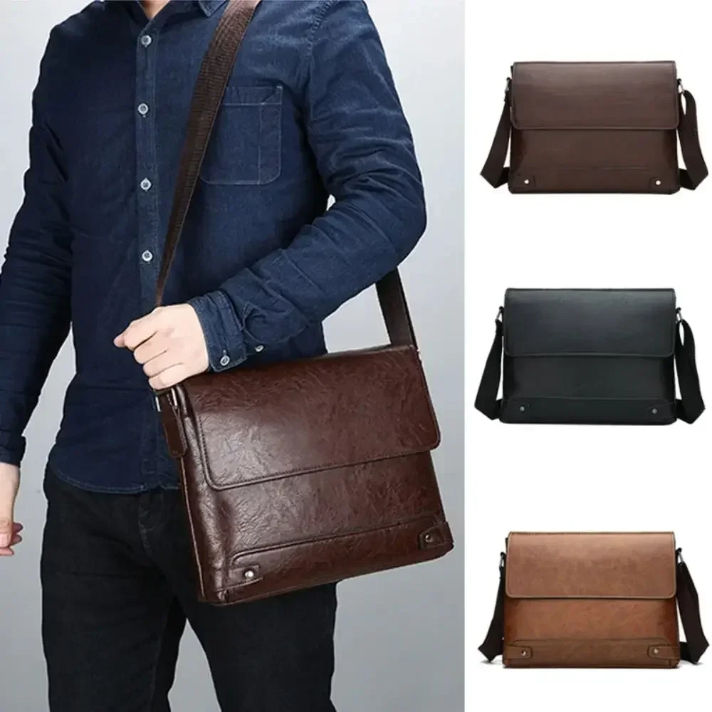 Leatherwork Designs - กระเป๋าเอกสารสำหรับผู้ชายกระเป๋าโท้ทหนัง PU บอสตันเดินทางแล็ปท็อปสะพายไหล่สำหรับผู้บริหารทำงานด้านข้าง