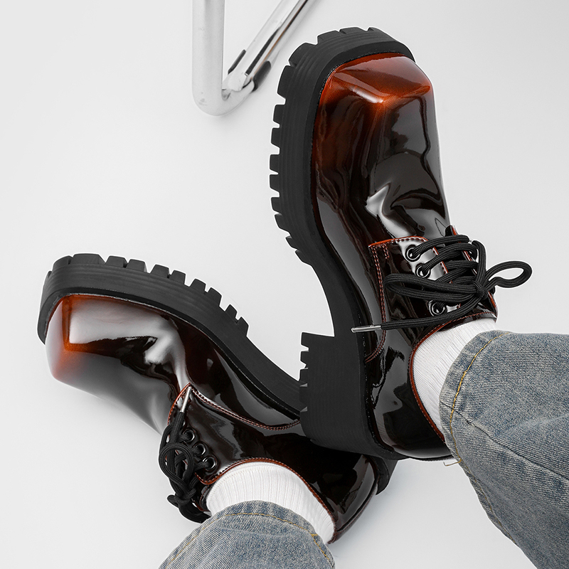 รองเท้าหนังผู้ชายพื้นหนา สไตล์ - Leatherwork Designs บทวิจารณ์และราคา