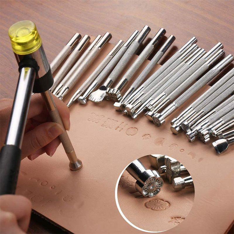 ชุดเครื่องมือประทับลายหนัง 20  - Leatherwork Tool Kit บทวิจารณ์และราคา