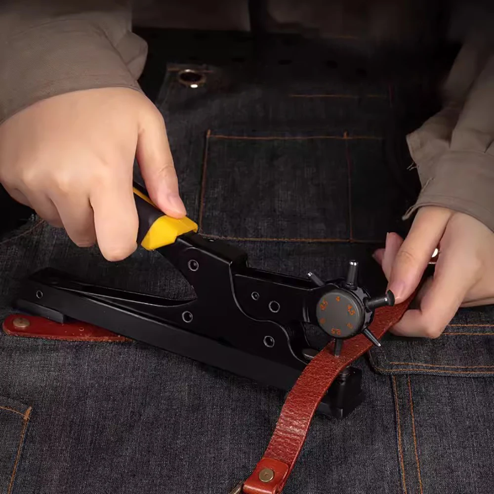 เครื่องเจาะรูหนัง, คีมเจาะรูแบ - Leather Punch Revolving บทวิจารณ์และราคา