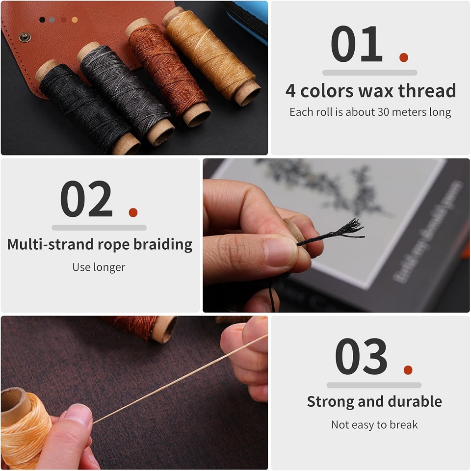 BUDDUR หนังเย็บชุดเครื่องมือด้ - Leatherwork Tool Kit บทวิจารณ์และราคา