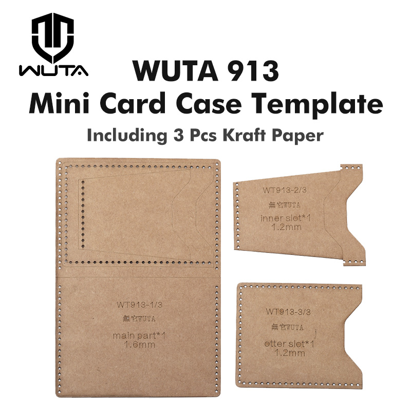 WUTA 913 Mini Card Case Kraft  - Leatherwork Tool Kit บทวิจารณ์และราคา