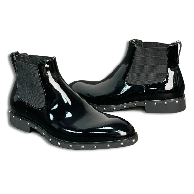 รองเท้าบูทเชลซีหัวแหลมสำหรับผู - Leatherwork Designs บทวิจารณ์และราคา