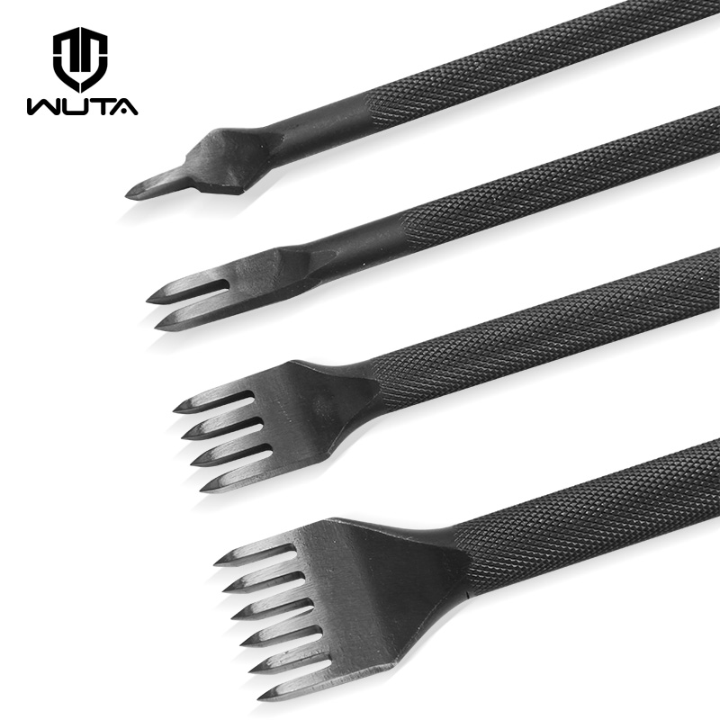 WUTA 1 ชิ้นเพชรสีดํา Pricking  - Leather Punch Revolving บทวิจารณ์และราคา