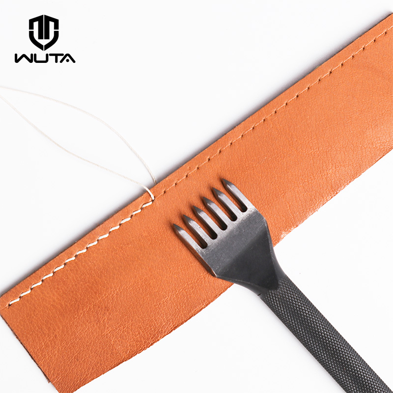 WUTA 1 ชิ้นเพชรสีดํา Pricking  - Leather Punch Revolving บทวิจารณ์และราคา