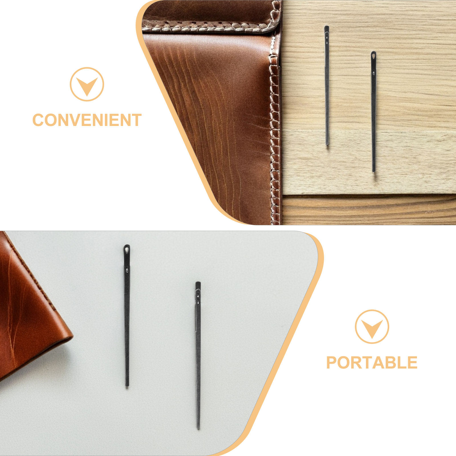 เข็มเย็บหนังเหล็ก 8 ชิ้น แบบโค - Leatherwork Hand Sewing Needles บทวิจารณ์และราคา