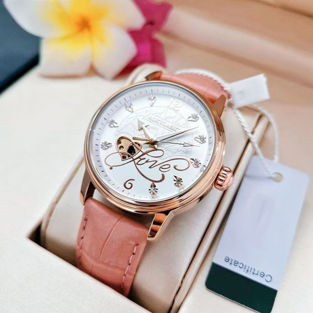 นาฬิกาข้อมือผู้หญิงระบบกลไกสุด - Leatherworking Items บทวิจารณ์และราคา