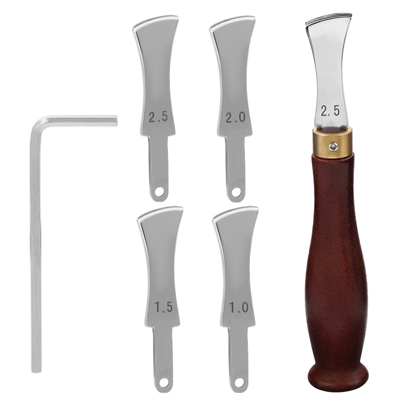 เครื่องมือทำรอยพับขอบหนังแบบร่ - Leatherwork Edge Creaser บทวิจารณ์และราคา